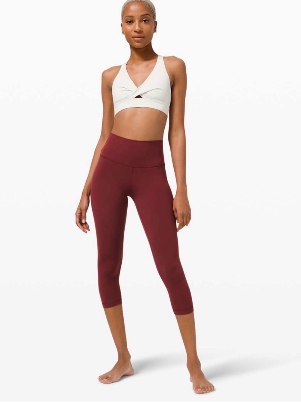 Lululemon Align Crop 21" Red Merlot
